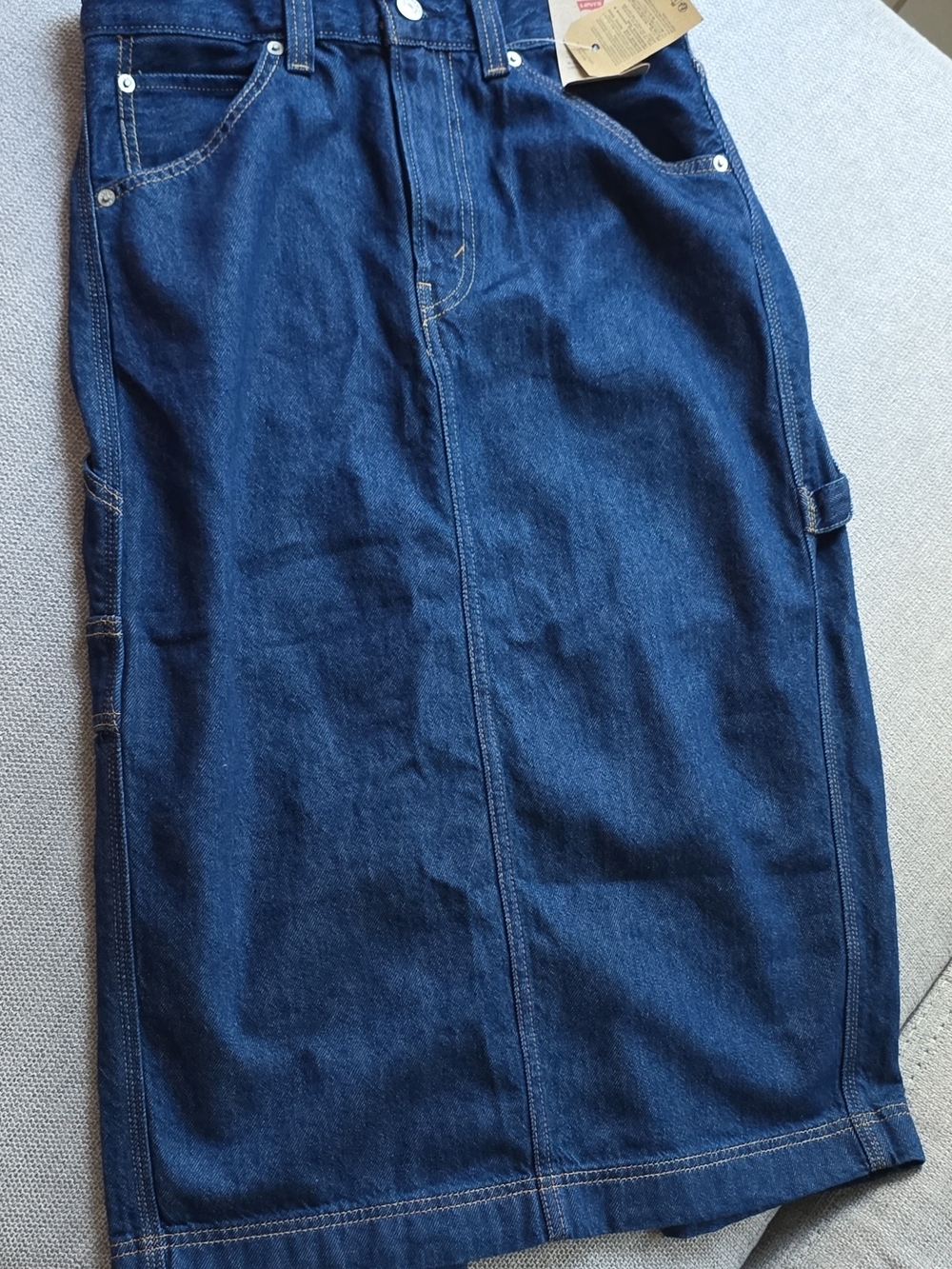 Levi's Dark Blue Denim Relaxed Skirt